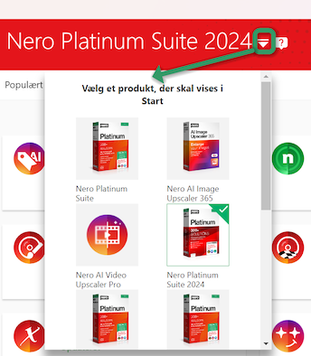 Nero-Start-Produktvalg-Bildskirmfoto-Dansk
